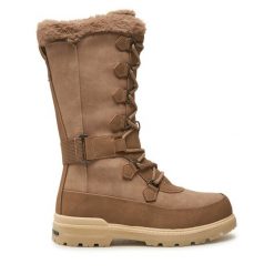 Śniegowce Kimberfeel. Brązowe śniegowce Kimberfeel, bez wzorów, bez zapięcia. Za 699.99 zł.