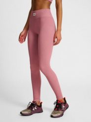 Damskie legginsy bezszwowe Hummel Pulse. Niebieskie legginsy Hummel, z aplikacjami, z dzianiny. Za 168.00 zł.