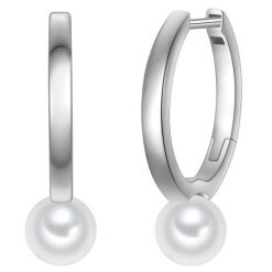 Rafaela Donata Kolczyki z Srebra Sterling w srebrze z perla muszlowa 1 ct Damski. Białe kolczyki Rafaela Donata, z perłą, srebrne. Za 169.99 zł.