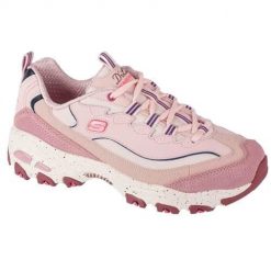 Buty sportowe Sneakersy damskie Skechers D'Lites - Bold Views. Czerwone buty sportowe lifestyle Skechers, bez wzorów, ze skóry, sportowe, bez zapięcia, skechers sport. Za 404.00 zł.