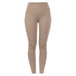 Damskie legginsy jeździeckie z pełną przyczepnością Cavallo Leah. Brązowe legginsy CAVALLO, s, bez wzorów, z materiału, do jazdy konnej. Za 339.90 zł.