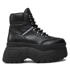 Botki Naked Wolfe. Czarne botki Naked Wolfe, bez wzorów, bez obcasa, na koturnie, bez zapięcia. Za 1,169.00 zł.
