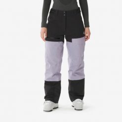 Spodnie narciarskie i snowboardowe damskie Quechua 500 AM. Czarne spodnie narciarskie WED'ZE, bez wzorów, z materiału, narciarskie. W wyprzedaży za 299.99 zł.