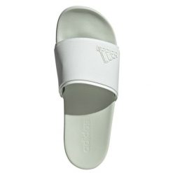 Klapki adidas Adilette Comfort W IF8657 białe. Białe klapki bez wzorów, z gumy, sportowe, bez obcasa, bez zapięcia. W wyprzedaży za 184.95 zł.
