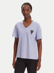 Liu Jo T-Shirt WA5366 JS904 Fioletowy Regular Fit. Fioletowe t-shirty Liu Jo, xs, bez wzorów, z bawełny, bez kołnierzyka, bez ramiączek. Za 319.99 zł.