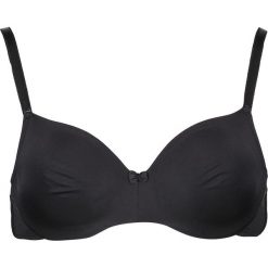 Biustonosz "Perfect Day" w kolorze czarnym. Czarne biustonosze Triumph & Sloggi, bez wzorów. W wyprzedaży za 74.95 zł.