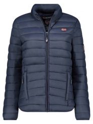 Geographical Norway Kurtka pikowana "Atika" w kolorze granatowym rozmiar: XL. Niebieskie kurtki Geographical Norway, xl, z aplikacjami, bez kaptura. Za 151.17 zł.