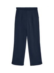 Vero Moda Spodnie materiałowe Hali 10339404 Granatowy Straight Fit. Niebieskie spodnie materiałowe Vero Moda, bez wzorów, z materiału. Za 159.99 zł.