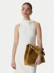 Coccinelle Torebka The Coccinelle C-Easy E1 THE 11 02 01 Khaki. Brązowe shopper bag Coccinelle, bez wzorów, ze skóry, bez dodatków. Za 1,269.00 zł.