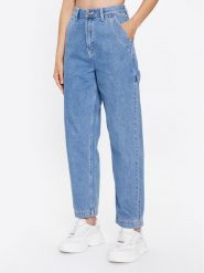 Vans Jeansy Ground Work Denim Pant VN000A7J Niebieski Regular Fit. Niebieskie jeansy Vans, bez wzorów, z bawełny. Za 319.99 zł.