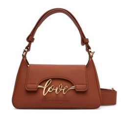 Torebka LOVE MOSCHINO. Brązowe torebki klasyczne Love Moschino, bez wzorów, klasyczne, bez dodatków. Za 919.99 zł.