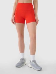 SPODENKI DAMSKIE 4F TRENINGOWE LEGGINSY KRÓTKIE KOLARKI KRÓTKIE CZERWONE. Czerwone legginsy 4f, bez wzorów, z materiału, eleganckie, krótkie. Za 79.99 zł.