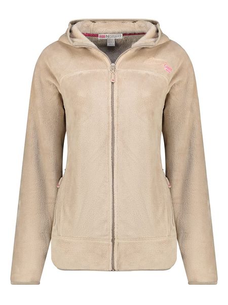 Geographical Norway Kurtka polarowa "Upalood" w kolorze beżowym rozmiar: M. Brązowe kurtki Geographical Norway, m, bez wzorów, z polaru, bez kaptura. Za 104.89 zł.