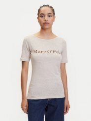 Marc O'Polo T-Shirt 504 2261 51231 Beżowy Regular Fit. Brązowe t-shirty Marc O'Polo, xl, bez wzorów, z bawełny, bez kołnierzyka, bez ramiączek. Za 179.99 zł.