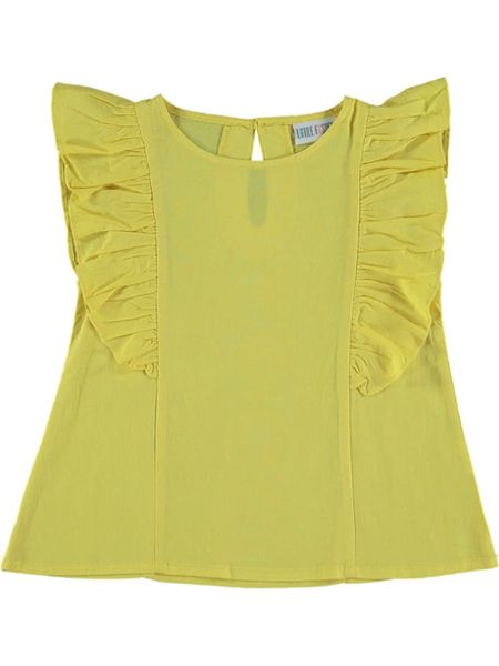 Bimbalina Top w kolorze żółtym rozmiar: 152. Żółte topy Bimbalina, bez wzorów, bez kołnierzyka, bez ramiączek. Za 30.71 zł.