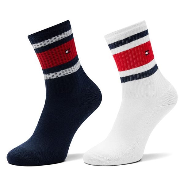 Skarpety długie Tommy Hilfiger. Niebieskie skarpetki Tommy Hilfiger, bez wzorów. Za 49.99 zł.