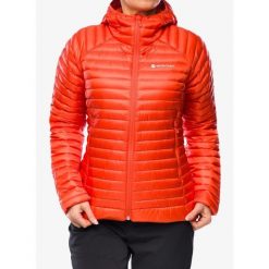 Kurtka puchowa damska Montane Anti-Freeze Lite Hoodie. Czerwone kurtki Montane, m, bez wzorów, z puchu, sportowe, bez kaptura. W wyprzedaży za 882.45 zł.