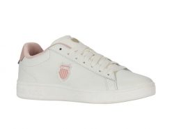 Buty sportowe K-Swiss COURT SHIELD II (94412-165-M). Białe trekkingi K-SWISS, bez wzorów, bez zapięcia, trekkingowe. Za 199.00 zł.
