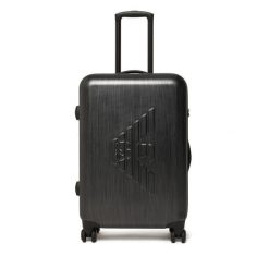 Walizka średnia Emporio Armani. Szare walizki Emporio Armani, średnie. Za 1,499.00 zł.