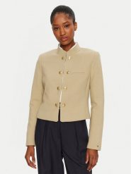 Tommy Hilfiger Marynarka WW0WW44607 Beżowy Regular Fit. Brązowe marynarki i żakiety Tommy Hilfiger, bez wzorów, z syntetyku, bez ramiączek. Za 679.99 zł.