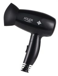 Suszarka do włosów Adler AD 2251 (1400W; kolor czarny). Czarne lokówki Adler. Za 37.99 zł.
