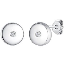 Lulu & Jane Srebro wysokiej pr óby Brylant Kolczyki 1 ct Damski. Białe kolczyki Lulu & Jane, z brylantem, srebrne. Za 479.99 zł.