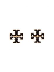 Tory Burch Kolczyki 177397 Czarny. Czarne kolczyki Tory Burch, ze stali. Za 544.99 zł.