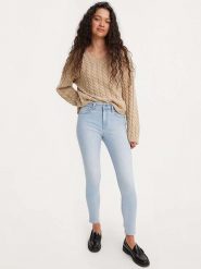 Levi's Dżinsy "721" - Skinny fit - w kolorze błękitnym rozmiar: W26/L32. Niebieskie jeansy Levi's, l, z aplikacjami, klasyczne, z podwyższonym stanem. Za 193.24 zł.