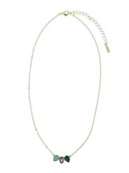 Otazu Pozłacany naszyjnik z kryształami Swarovski - dł. 42 cm rozmiar: onesize. Brązowe naszyjniki Otazu, z materiału, z kryształem, pozłacane. Za 238.29 zł.
