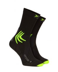 Skarpety rowerowe zimowe X-Socks WINTER BIKE 4.0. Czarne skarpetki X-Socks, bez wzorów, z materiału. Za 70.00 zł.