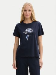 Tom Tailor T-Shirt 1045534 Granatowy Regular Fit. Niebieskie t-shirty Tom Tailor, m, bez wzorów, z bawełny, bez kołnierzyka, bez ramiączek. Za 79.99 zł.