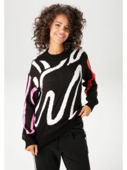 Aniston Sweter w kolorze czarnym rozmiar: 42. Czarne swetry Aniston, bez wzorów, bez ramiączek. Za 82.83 zł.