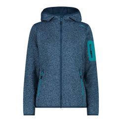 Bluza damska turystyczna CMP 3H19826. Niebieskie bluzy CMP, l, bez wzorów, sportowe, bez ramiączek, bez kaptura. Za 297.50 zł.