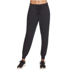 Spodnie treningowe damskie Skechers Restful Jogger. Czarne spodnie dresowe Skechers, bez wzorów. Za 159.99 zł.