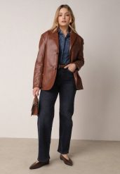 Niebieskie Jeansy z Bawełną z Wysokim Stanem i Szerokimi Nogawkami Nixeasi. Niebieskie jeansy Born2be, l, bez wzorów, z bawełny, biznesowe, z podwyższonym stanem. Za 139.99 zł.