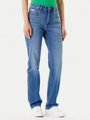 Calvin Klein Jeans Jeansy LV047B913G Niebieski Straight Fit. Niebieskie jeansy Calvin Klein Jeans, bez wzorów, z bawełny. Za 559.99 zł.