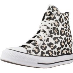 Buty CONVERSE CHUCK TAYLOR ALL STAR WEDGE PLATFORM LEOPARD Nadruk zwierzęcy. Buty sportowe lifestyle Converse, bez wzorów, z tkaniny, retro, bez zapięcia. Za 388.99 zł.