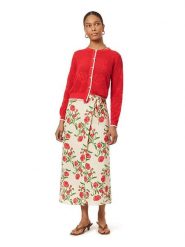 Scotch & Soda Spódnica w kolorze beżowo-czerwonym rozmiar: M. Brązowe spódnice Scotch & Soda, m, bez wzorów, midi. Za 186.95 zł.