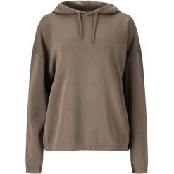 Bluza damska z kapturem Athlecia Namier. Szare bluzy Athlecia, bez wzorów, z elastanu, klasyczne, bez ramiączek, z kapturem. Za 284.50 zł.