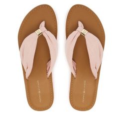 Japonki Tommy Hilfiger. Czerwone japonki Tommy Hilfiger, bez wzorów. Za 229.99 zł.