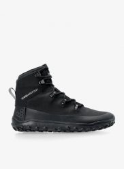 Buty turystyczne damskie Vivobarefoot Tracker Textile AT. Czarne buty trekkingowe VIVOBAREFOOT, bez wzorów, z materiału, bez zapięcia, trekkingowe. Za 808.15 zł.