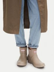 Hunter Kalosze HFW-001 Beżowy jasny. Brązowe kalosze Hunter, bez wzorów, z kauczuku, bez zapięcia. Za 219.99 zł.