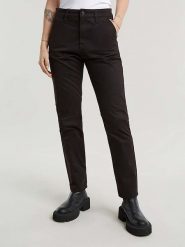 G-Star Spodnie chino w kolorze czarnym rozmiar: W24/L32. Czarne chinosy G-Star, z aplikacjami, retro. Za 322.45 zł.