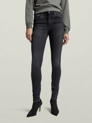 G-Star Dżinsy - Skinny fit - w kolorze czarnym rozmiar: W26/L28. Czarne jeansy G-Star, l, z aplikacjami, z bawełny, klasyczne, z podwyższonym stanem. Za 167.67 zł.