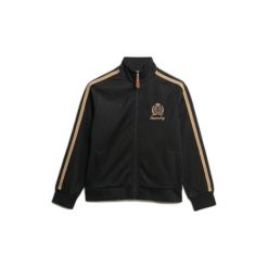 Damska bluza dresowa Superdry Country Club. Czarne bluzy bez kaptura Superdry, bez wzorów, z dresówki, bez kaptura. Za 353.95 zł.