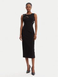 Versace Jeans Couture Sukienka codzienna 79HAO908 J0092 Czarny Slim Fit. Czarne sukienki Versace Jeans Couture, na co dzień, bez wzorów, z jeansu, bez kołnierzyka, bez ramiączek, proste. Za 1,299.00 zł.