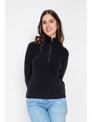 William de Faye Sweter w kolorze czarnym rozmiar: 36. Czarne swetry William de Faye, bez wzorów, ze splotem, klasyczne, bez ramiączek. Za 113.99 zł.