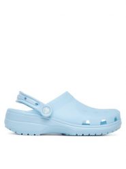 Crocs Klapki Classic Frosted Clog 210928 Błękitny. Niebieskie klapki Crocs, bez wzorów, z tworzywa sztucznego, bez obcasa, bez zapięcia. Za 139.99 zł.
