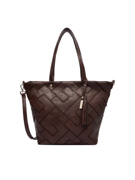 Lasocki Torebka C-MLP-E-025-05 Brązowy. Brązowe torebki klasyczne Lasocki, bez wzorów, z materiału, bez dodatków. Za 189.99 zł.