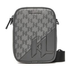 Torebka KARL LAGERFELD. Szare listonoszki KARL LAGERFELD, bez wzorów, bez dodatków. Za 779.99 zł.